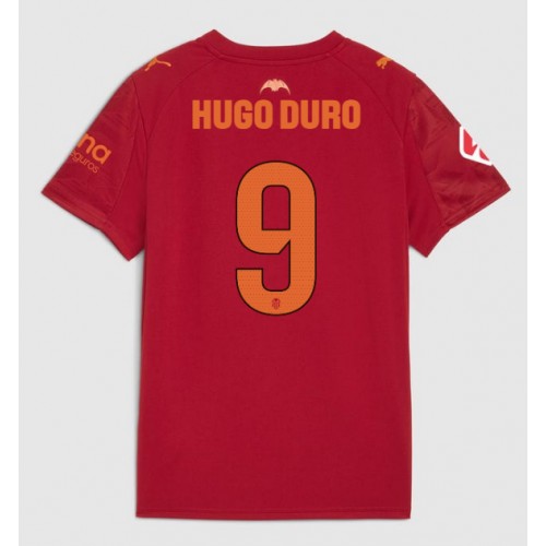 Stroje piłkarskie Valencia Hugo Duro #9 Koszulka Wyjazdowej 2025-26 Krótki Rękaw